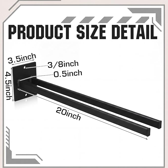 Zonon 4 Pcs Extra Long Tool Rack for Shovels Spades Rakes Brooms Shovel Holder for Truck and Shovel Rack Heavy Duty Powder Coated Steel Wall Mount Storage Organizer Garage and Shed (Black)