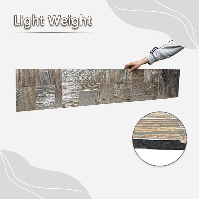 3D Wood Texture Wall Panels, PU Wall Panels, 11.8"*59" Wall Paneling