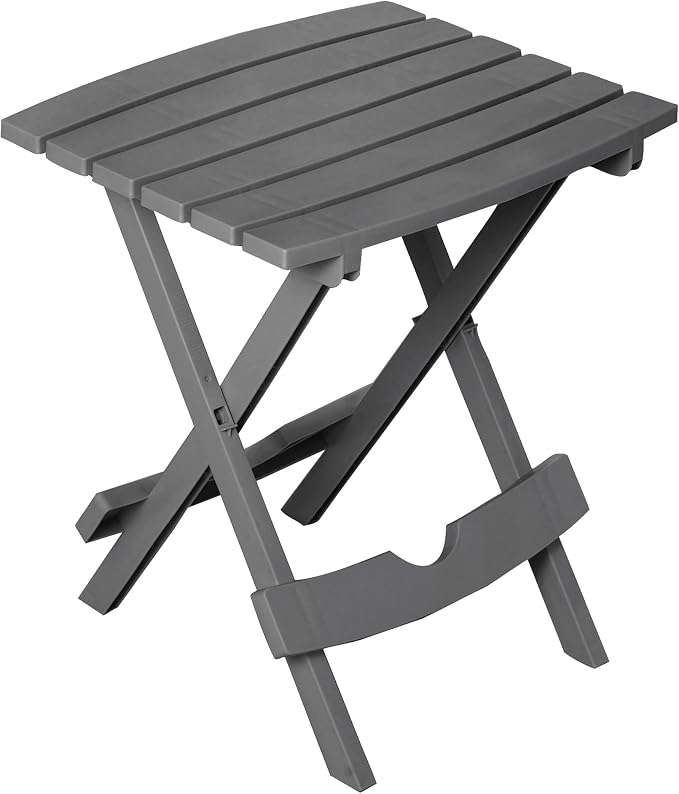 Adams Quik-FoldÂ® Side Table - Charcoal