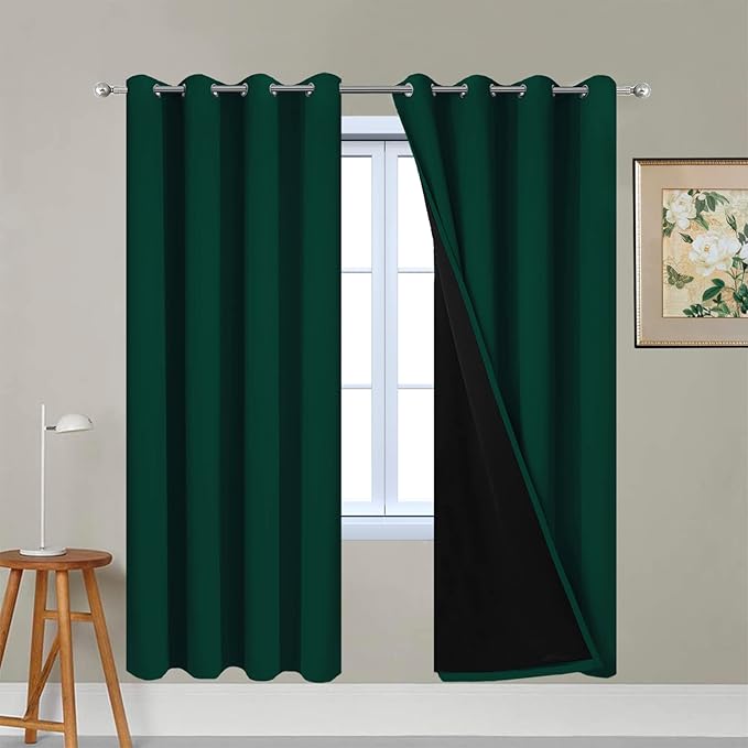 Yakamok 63 Inch Length Full Blackout Curtains