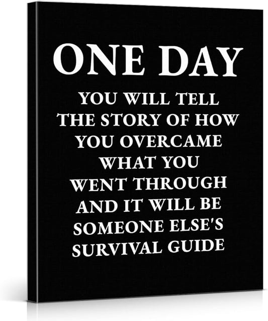Inspirational Quotes Wall Art Decor, Motivational Success Canvas Painting
