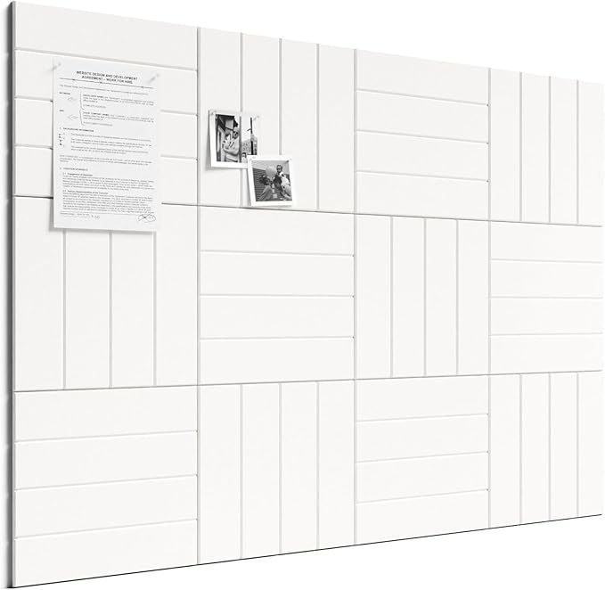 Bumusty Large Cork Board Alternative-48 x 36" Felt Bulletin Board Tiles