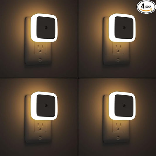 Sujeet Night Light, Night Lights Plug into Wall 4-Pack, Nightlight Plug in