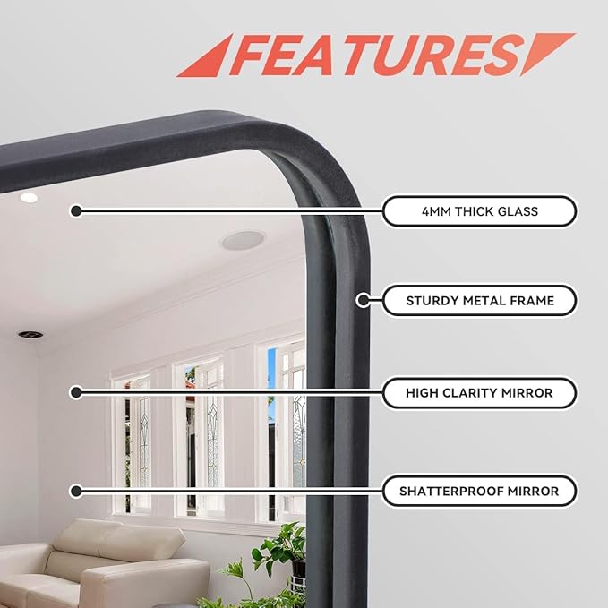 ZenStyle 2 Packs Wall Mount Mirror