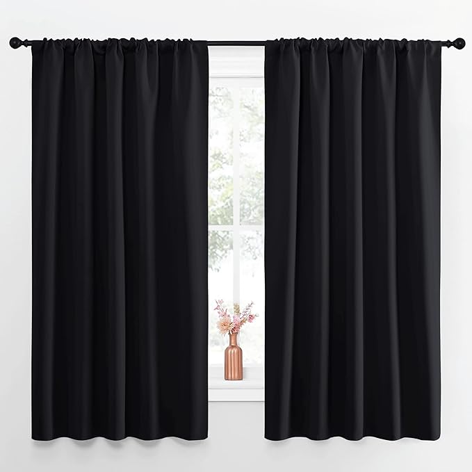 NICETOWN Black Out Window Curtains