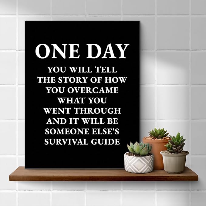 Inspirational Quotes Wall Art Decor, Motivational Success Canvas Painting