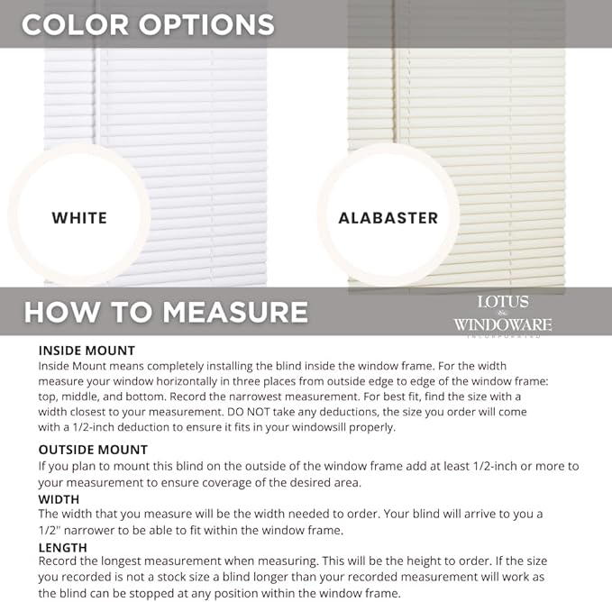 LOTUS & WINDOWARE Cordless Mini Blind, Window Blinds