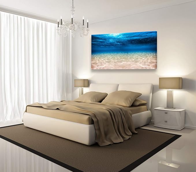 S00775 Print Artwork Blue Ocean Sea Wall Art Canvas Prints Picture Seaview