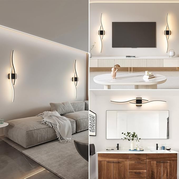 Daunton Hardwired Modern Wall Sconce Set of Two