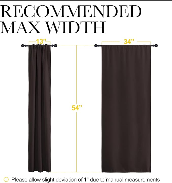 NICETOWN Kitchen Curtains Thermal Insulated Curtains & Drapes, Small Window