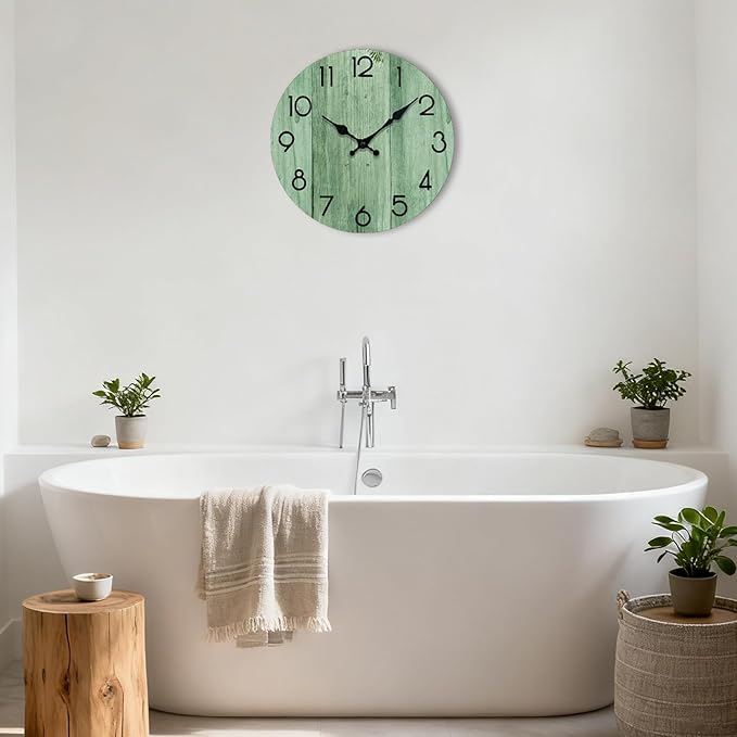 Wall Clock, Modern Wall Clocks Battery Operated, Silent Non Ticking Clock