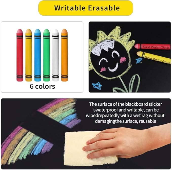 Magnetic Chalkboard Contact Paper, Magnetic Black Board Wall Decal