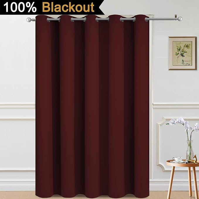 Yakamok 100% Blackout Lined Panels, Thermal Insulated Blackout Curtains