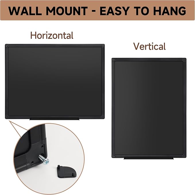 SELEAD Magnetic Chalkboard 24 x 18 Inches