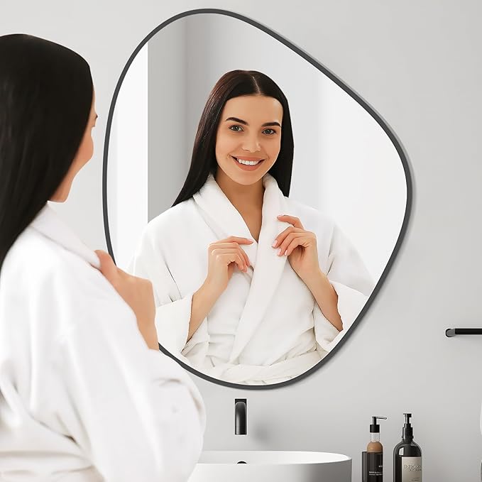WallBeyond Asymmetrical Mirror, Irregular Wall Mirror