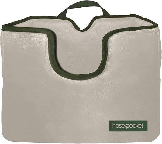 Expandable Garden Hose Holder by Hose Pocket â Store Your Expandable Garden Hose Neatly and Simply â Size Large Designed For 50-100 ft. Hose (Large)