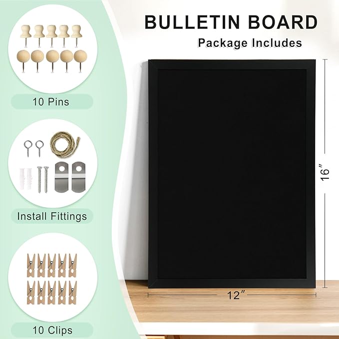 DOLLAR BOSS Black Cork Board