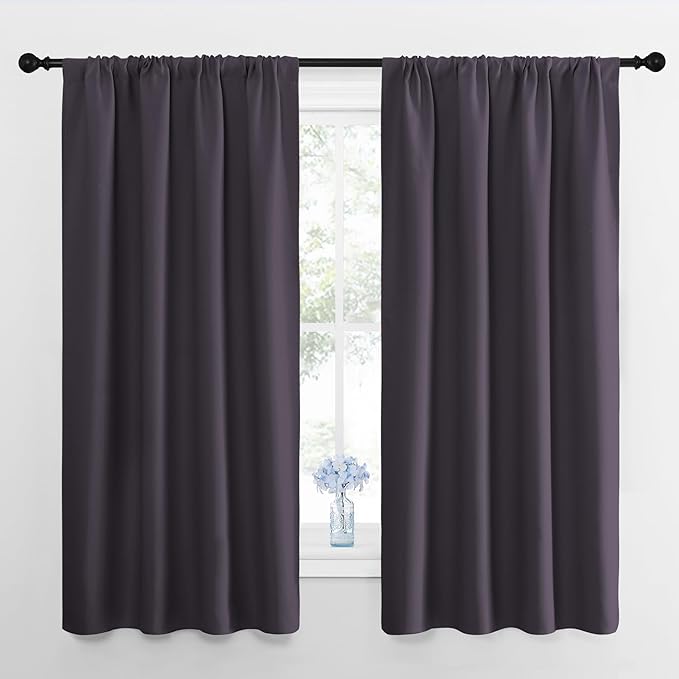 NICETOWN Blackout Curtains for Living Room, 2 Panels, 42 by 63, Darkening