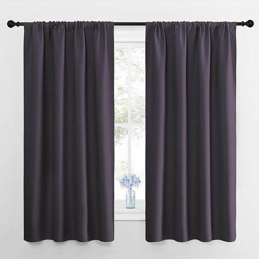 NICETOWN Window Curtains for Bedroom, 2 Panels, W42 x L48 -Inch, Home