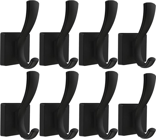 TOFIIGREM Black Wall Hooks Coat Hook, Towel Hooks Robe Hook