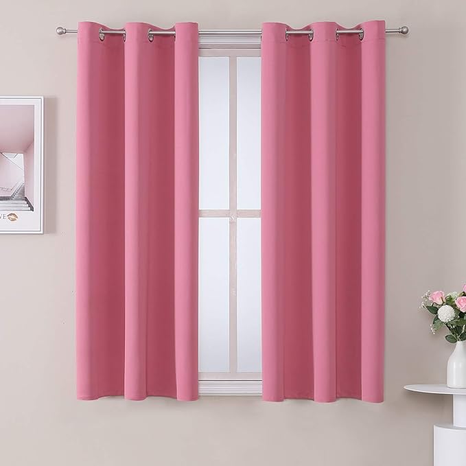 ChrisDowa Small Window Curtains 50 inches Long
