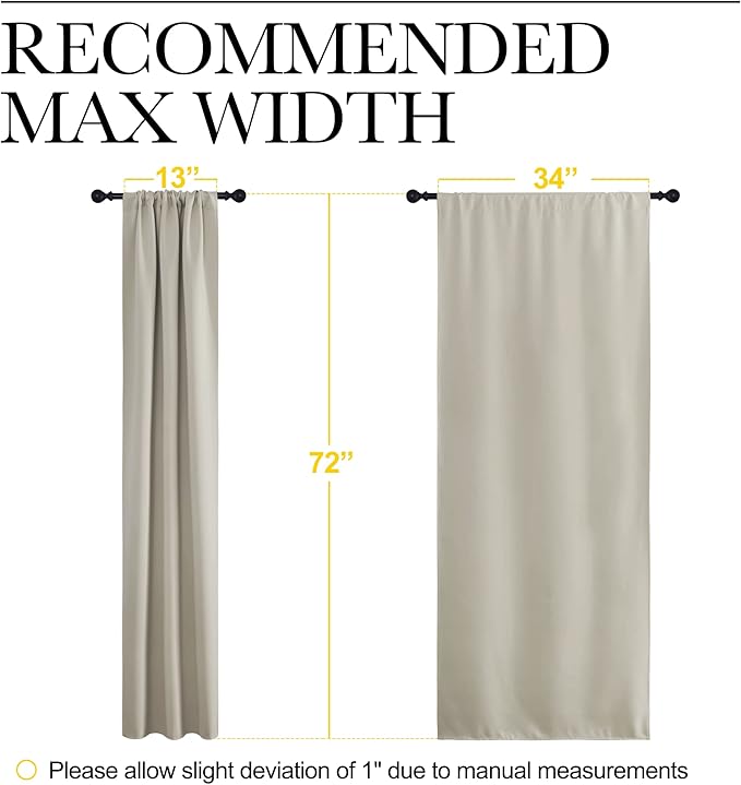 NICETOWN Blackout Curtains for Living Curtains, Room Darkening Window Curtain
