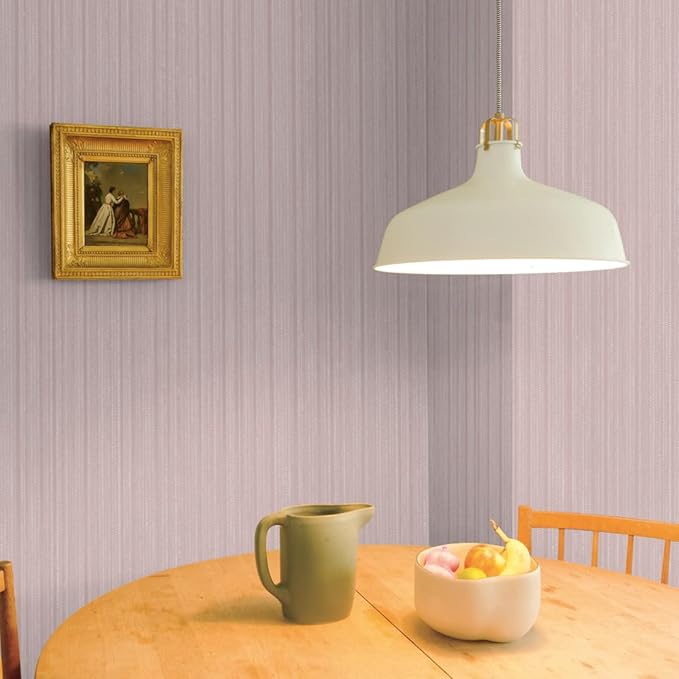 Tempaper Textured Metallic Pink Faux Grasscloth Removable Peel and Stick