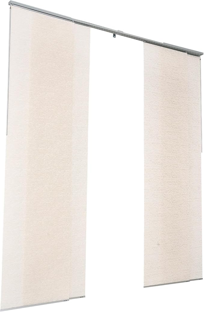 VEVOR Panel Track Blinds, Extendable Track from 45.8 in to 86 in W, Trimmable
