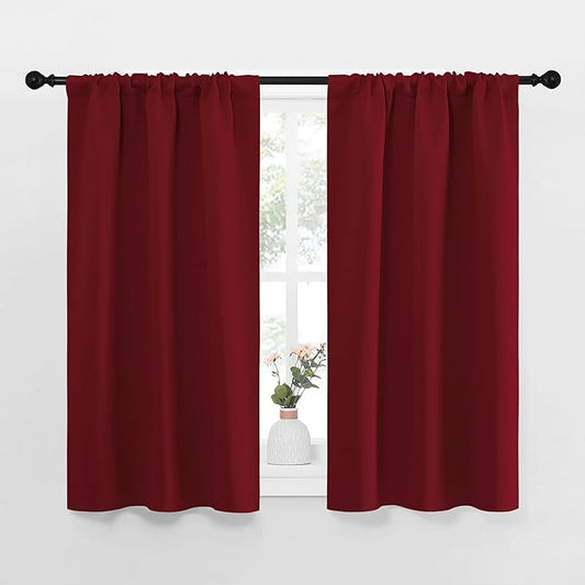 NICETOWN 40inch Curtains for Small Windows, Thermal Insulated Privacy Short