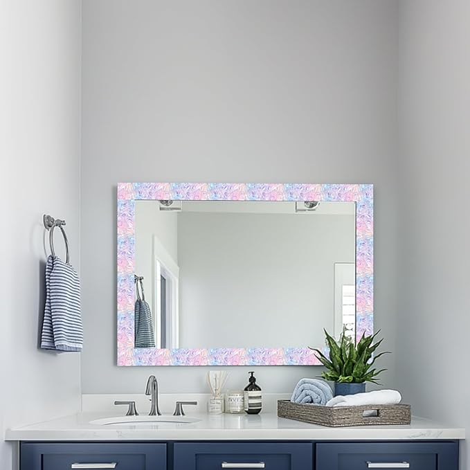 HOMETITUTE Wallpaper Border Peel and Stick Wall Border 4x196 Inch Iridescent