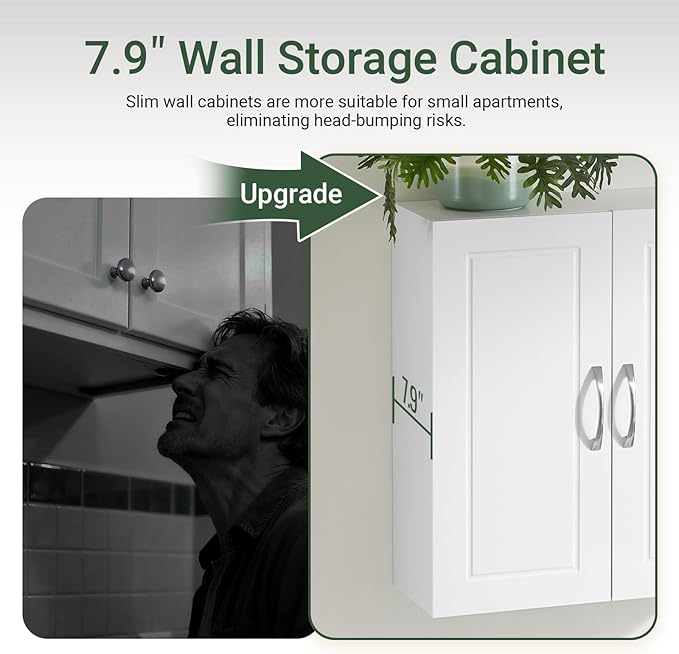 SoBuy Wall Cabinet Over the Toilet, Medicine Cabinet