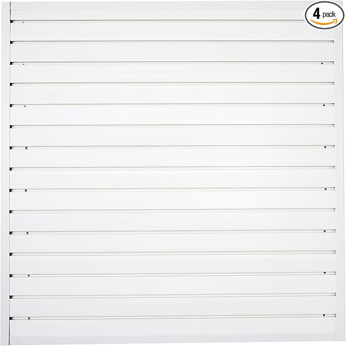 Slatwall Panel Garage Organizer Heavy Duty Wall Mounted, PVC Slat Panels Home