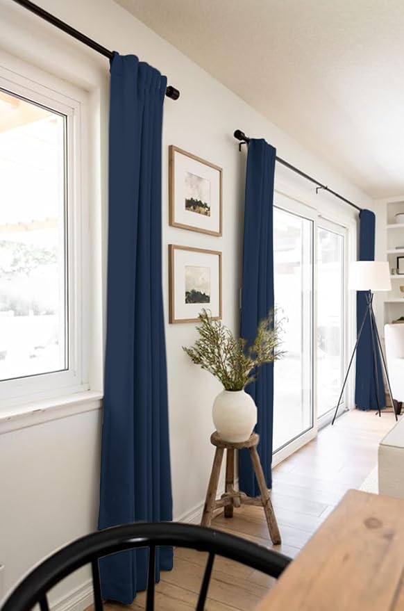 100% Blackout Shield Linen Blackout Curtains