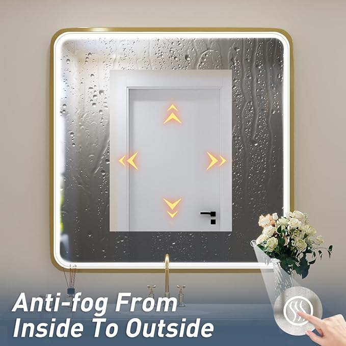 36X36 Inch LED Bathroom Mirrors, Bathroom Vanity Mirror