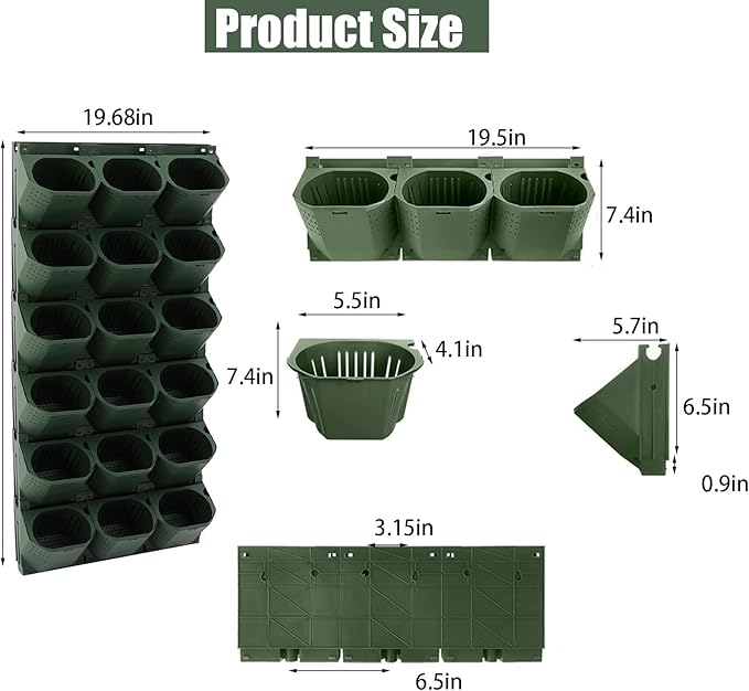 Self Watering Wall Planter | 36 Pots Vertical Garden Planter