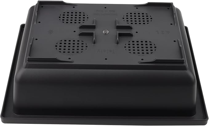 KINJOEK 3 PCS 14 Inch Plastic Bonsai Pots, Large Bonsai Training Pot with Drainage Trays, Rectangular Plant Bonsai Tree Pots for Garden, Indoor, Home Decorative