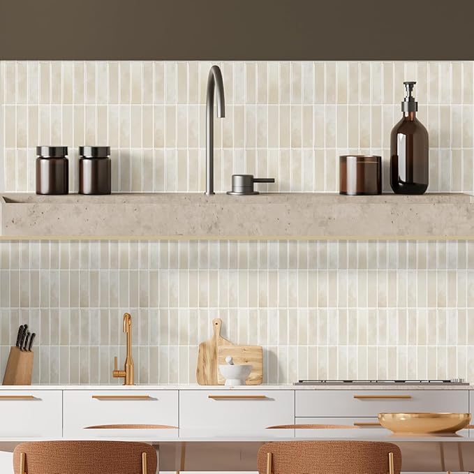 Peel and Stick Backsplash 3D Wall Tiles, Self-Adhesive, Oil Proof, Waterproof