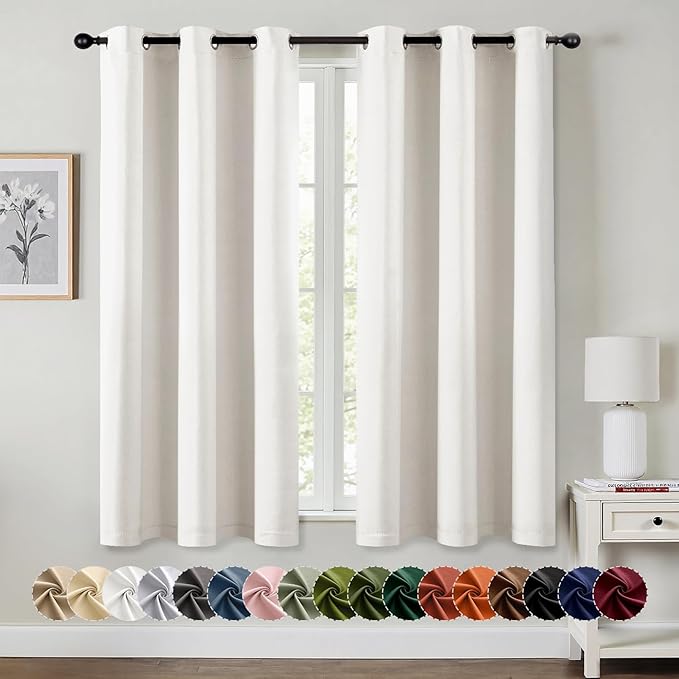 MIULEE Blackout Curtains for Bedroom Living Room 2 Panels, Thermal Insulated