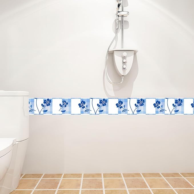 HOMETITUTE Wallpaper Border 4x196 Inch Peel and Stick PVC Wall Border Wallpaper