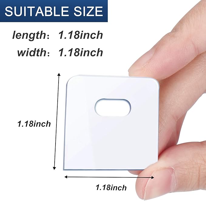 SOGEWO Clear Vertical Blind Repair Tabs, Vertical Blinds tabs/Blind Fixers