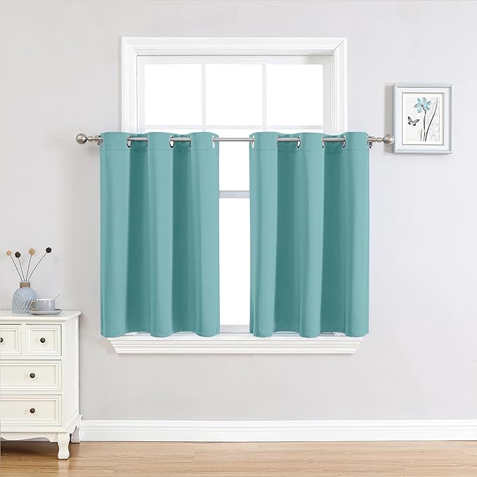 ChrisDowa Small Window Curtains 36 inches Long