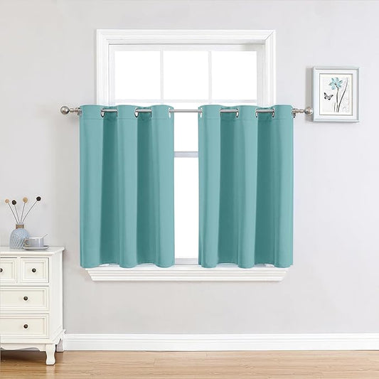 ChrisDowa Small Window Curtains 36 inches Long