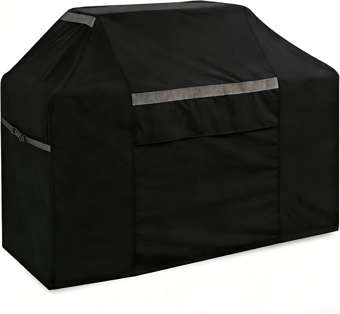 600D Heavy Duty Flat Top Grill Cover for Blackstone 4 Burner - 67" x 27" x 48", Waterproof UV & Fade Resistant Outdoor BBQ Cover,Black