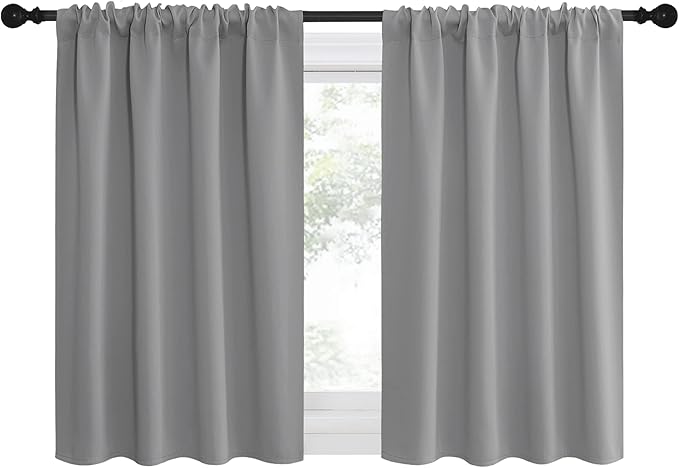 NICETOWN RV Blackout Curtains for Camper Windows, Short Room Darkening Curtains