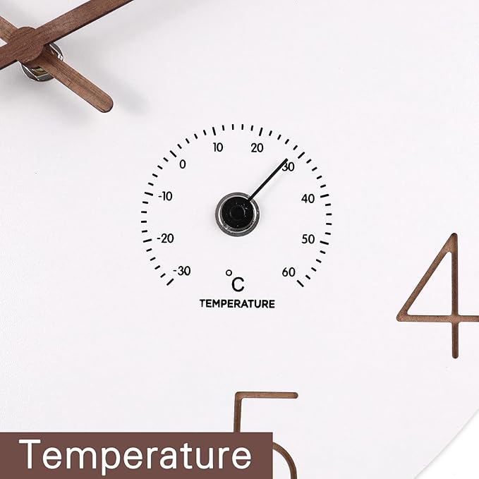 14 Inch Wall Clock, Wooden Frame Wall Clocks Decorative