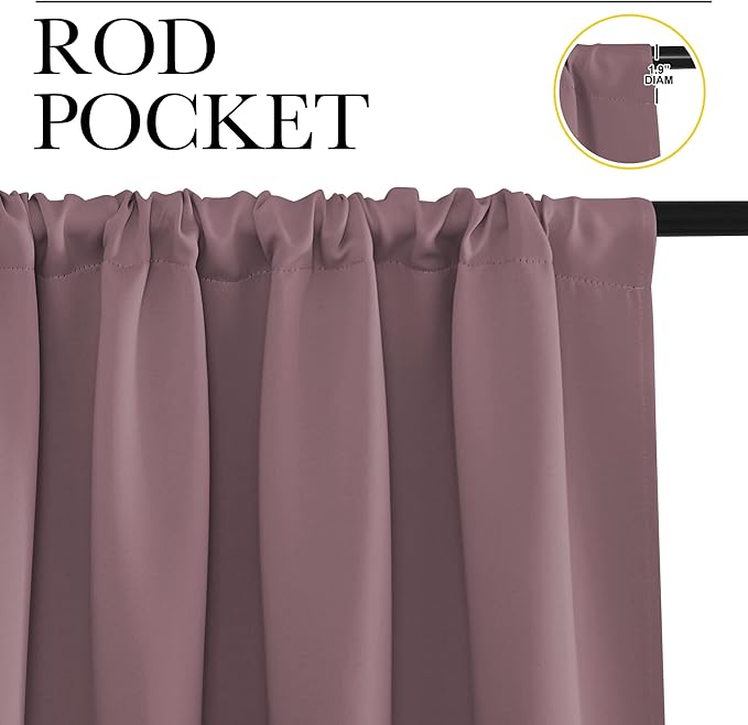 NICETOWN Kitchen Curtains, Short Blackout Curtains & Drapes, Home Decoration