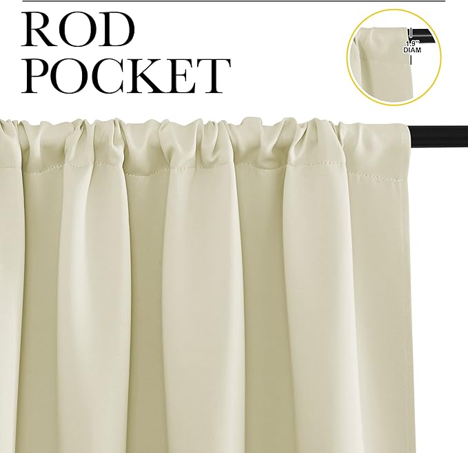 NICETOWN RV Blackout Curtains for Camper Windows, Short Blackout Curtains &