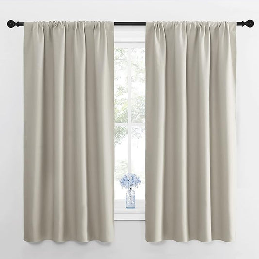 NICETOWN Blackout Curtains for Living Room, Darkening Window Curtain Panels