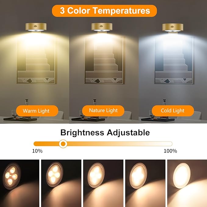 3Pack Picture Light Battery Operated Painting Lights
