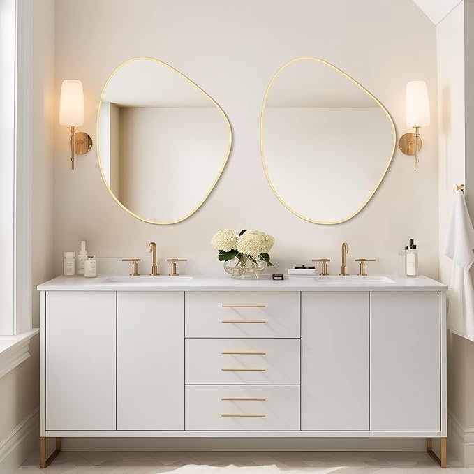 WallBeyond Asymmetrical Mirror, Irregular Wall Mirror